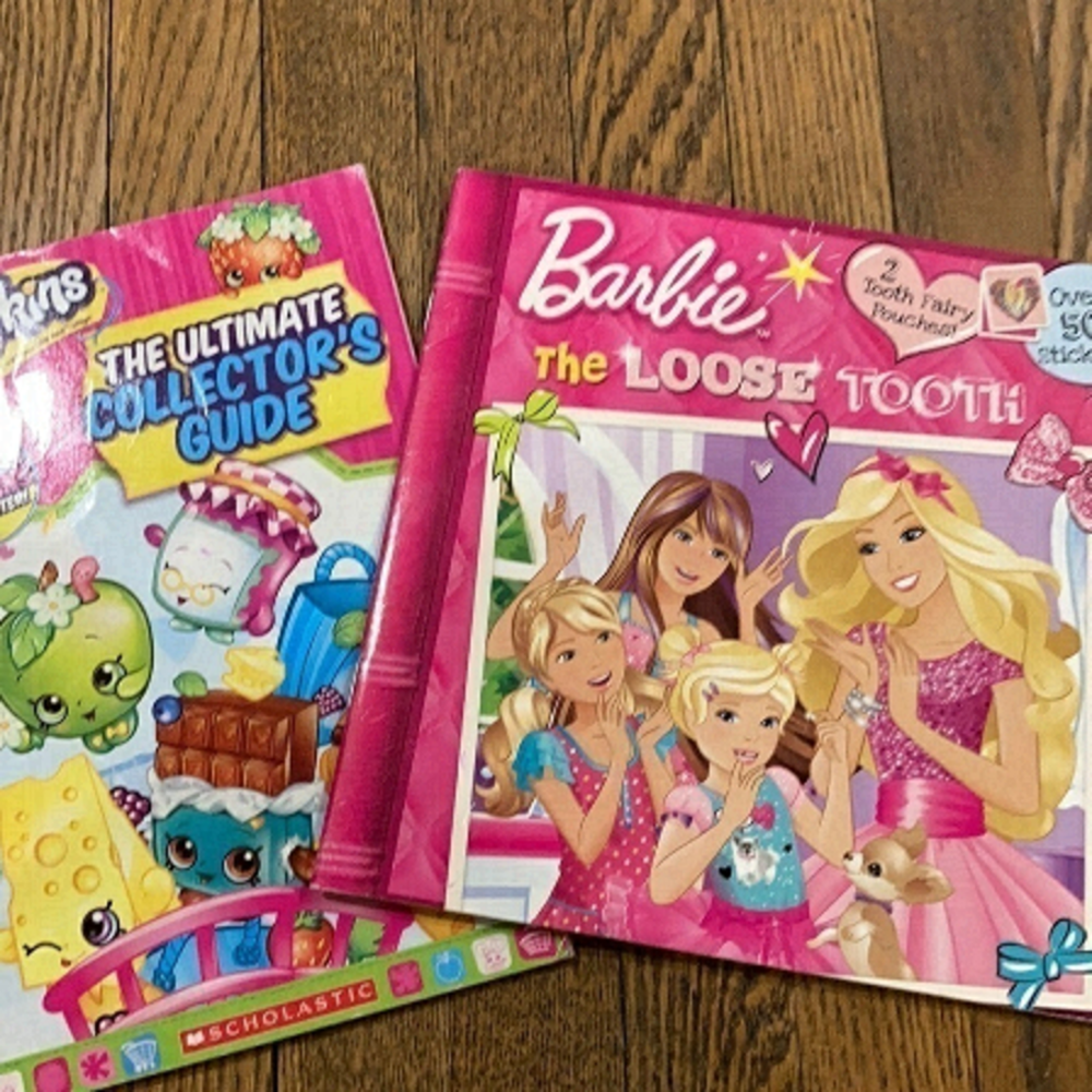 2FOR$10, 2 books bundle- Barbie and Shopkins